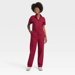 Universal Thread Burgundy Jumpsuit